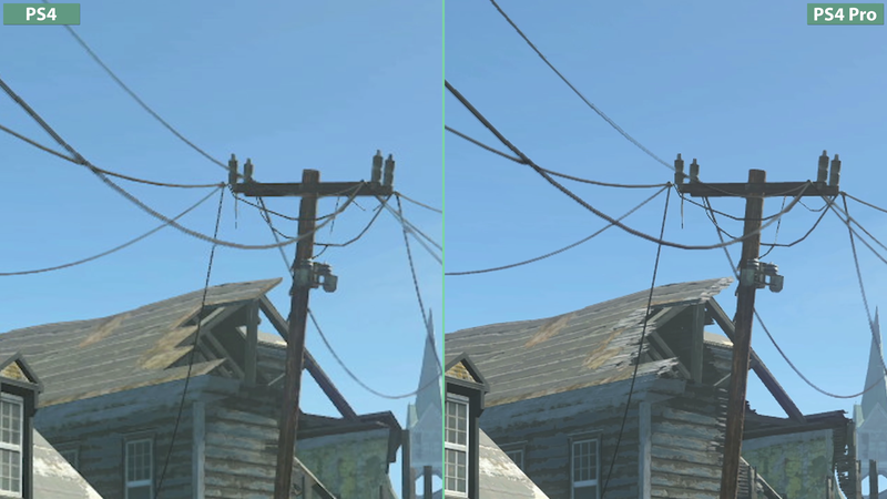 Illustration for article titled The Difference The PS4 Pro Patch Makes In Fallout 4